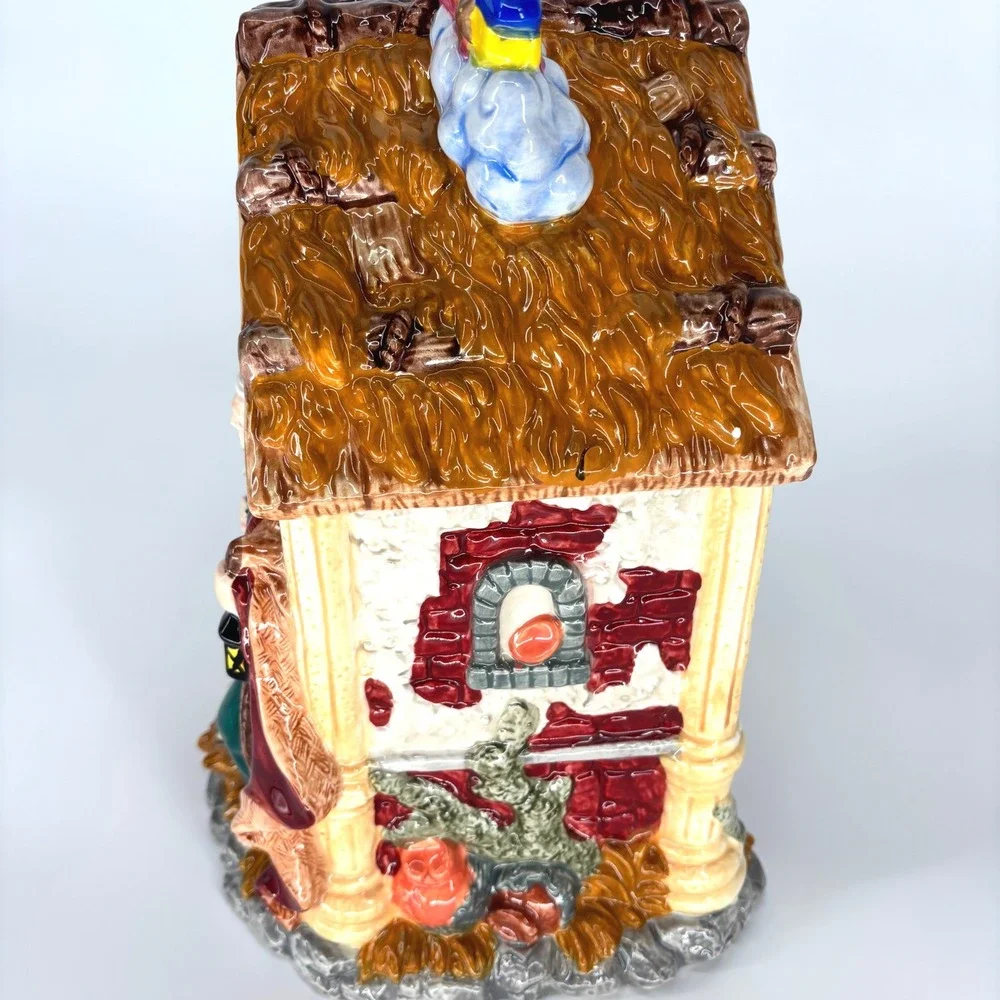 Mercuries Jesus Mary Joseph Cookie Jar Manger Nativity Christmas Rainbow